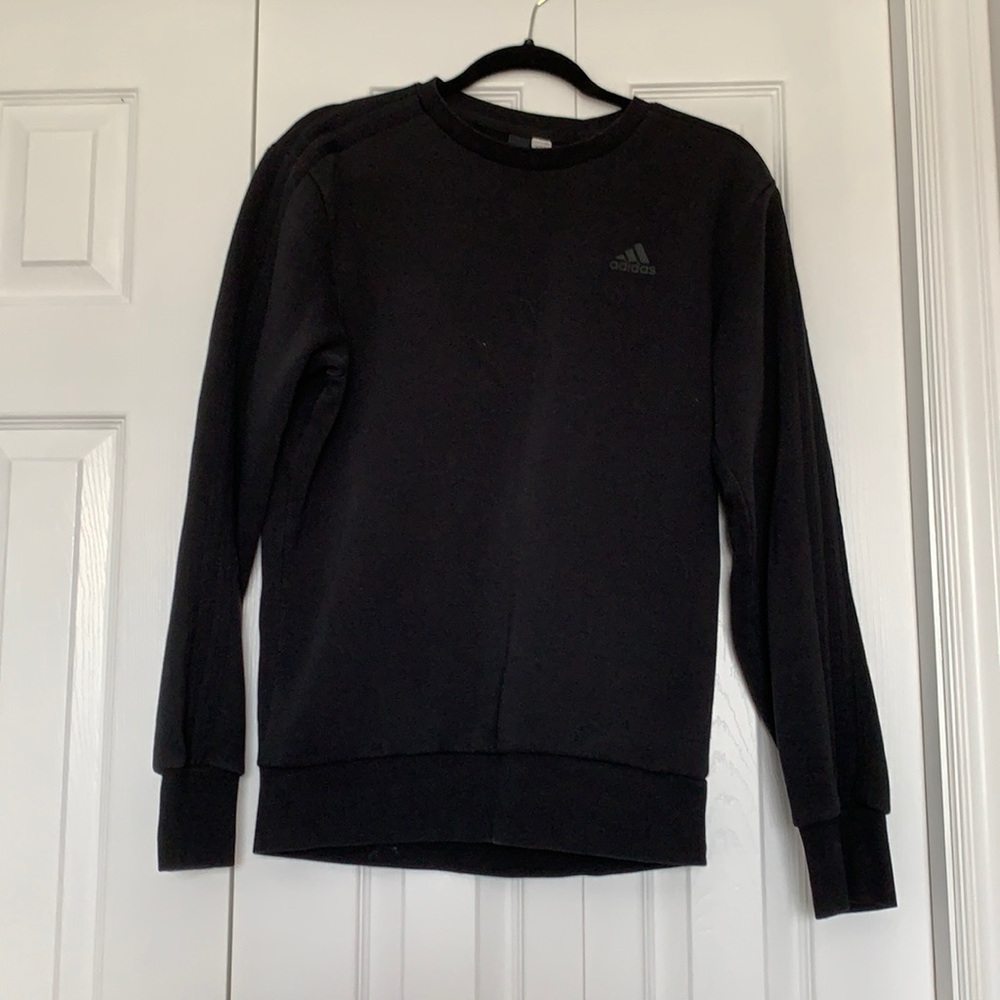 Men’s black Adidas crew neck
